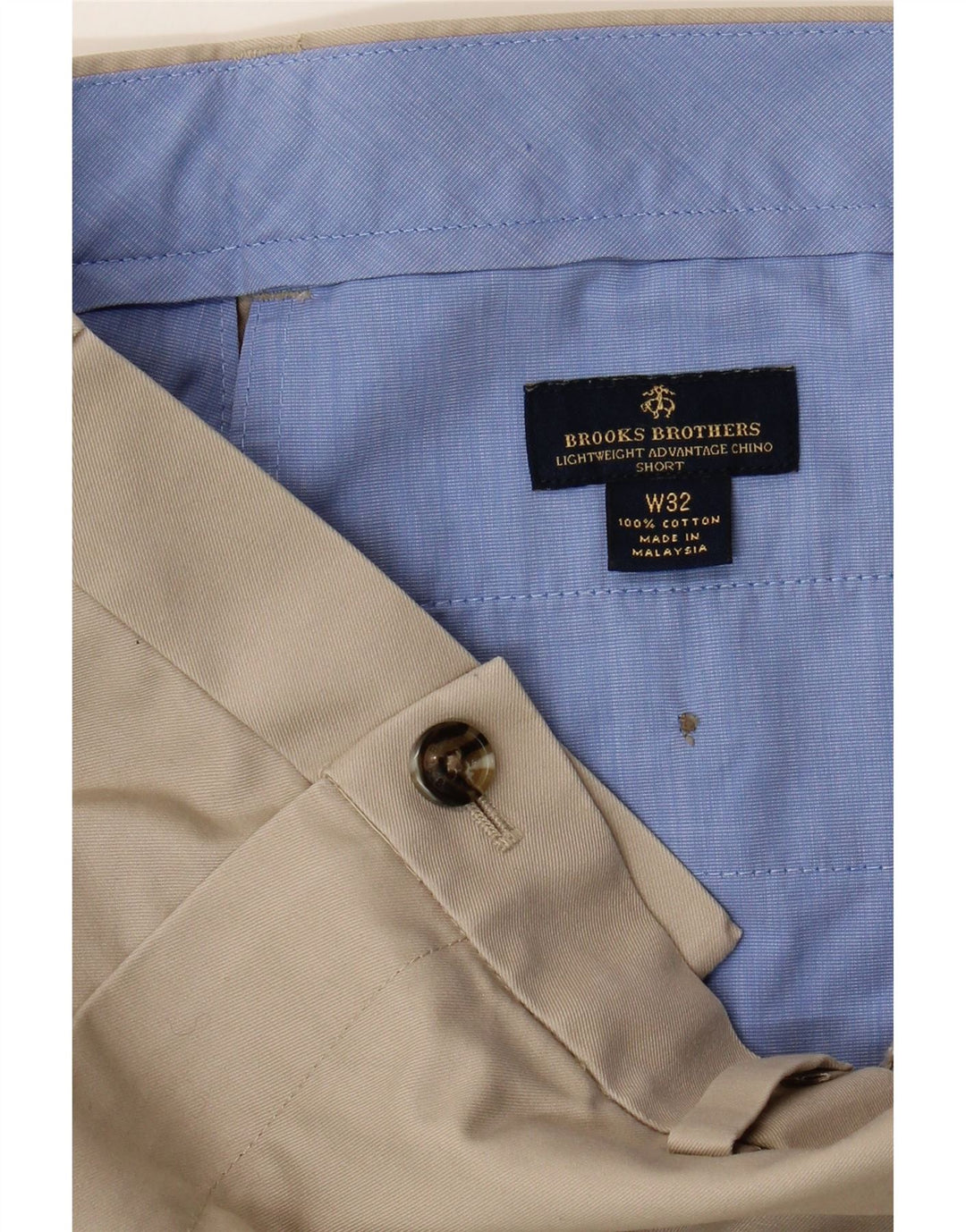 Мужские шорты чинос Brooks Brothers W32, средний бежевый, хлопок