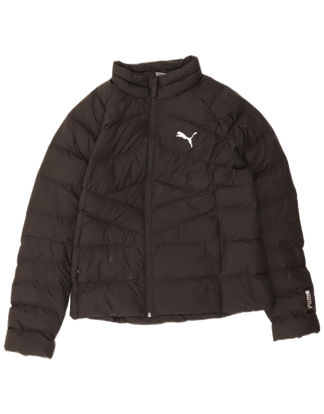 Женская стеганая куртка Puma UK 14, средний черный полиэстер
