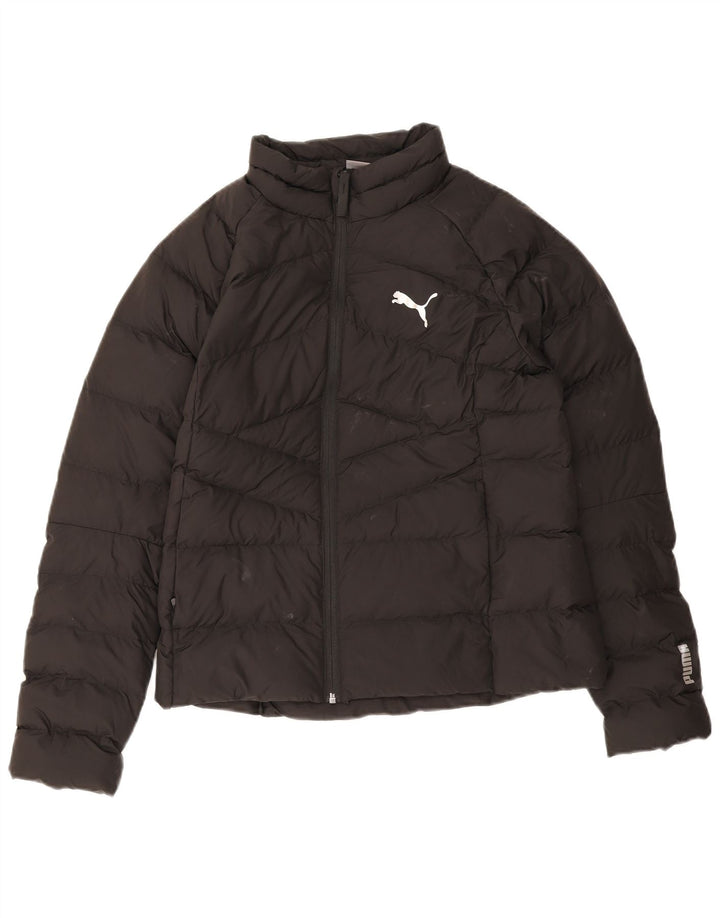 Женская стеганая куртка Puma UK 14, средний черный полиэстер