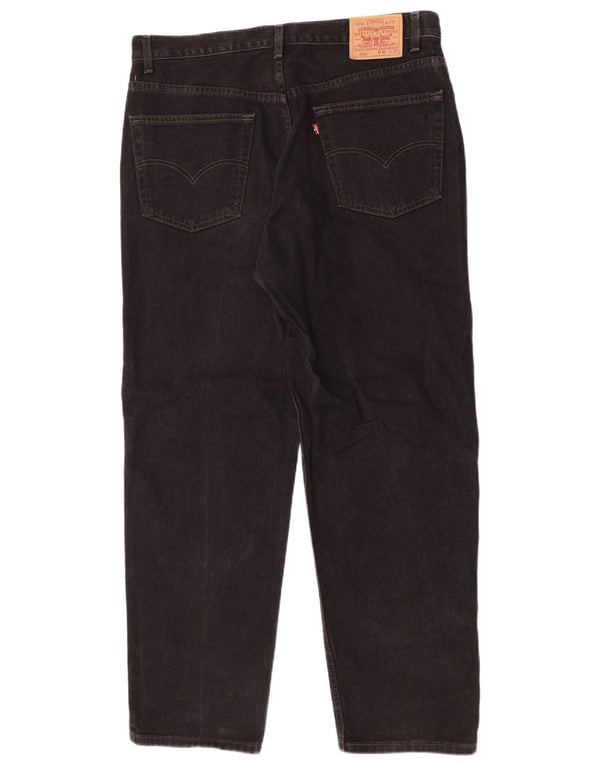 Мужские прямые джинсы свободного кроя Levi's 550 W40 L32, черный хлопок