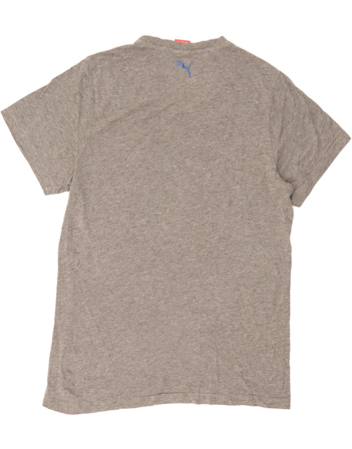 PUMA Mens Graphic T-Shirt Top Large Grey Vintage Puma and Second-Hand Puma from Messina Hembry 