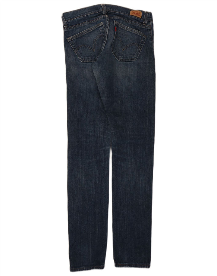 Женские джинсы Levi's 504 Tilted Slim, размер США 5, средний размер W30 L32, синий хлопок