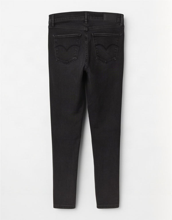 Женские джинсы скинни Levi's 720 с высокой посадкой W28 L26, черный хлопок