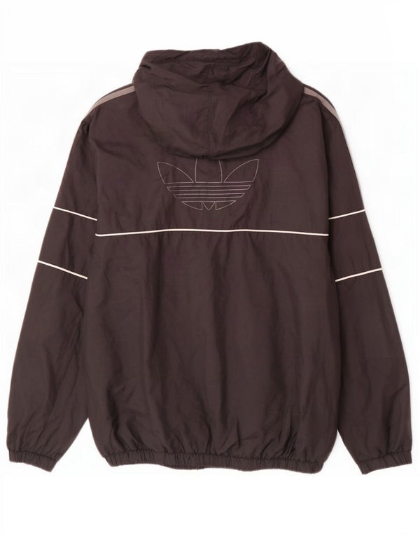 Мужская непромокаемая куртка Adidas с графическим капюшоном UK 42 XL, черный полиэстер