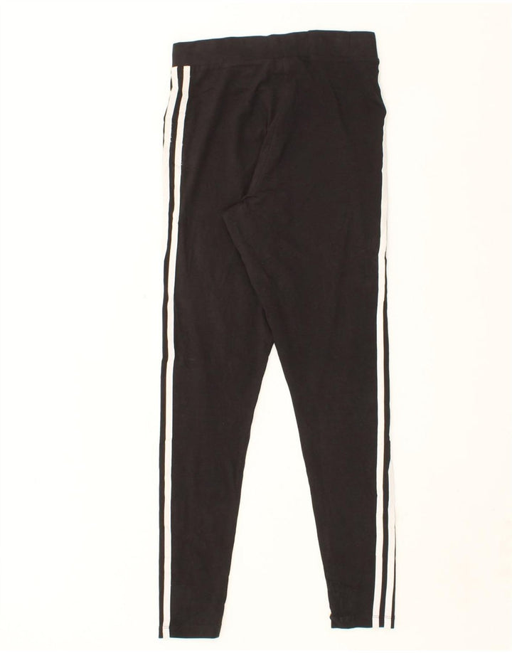 ADIDAS Womens Leggings UK 8 Small Black Vintage Adidas and Second-Hand Adidas from Messina Hembry 