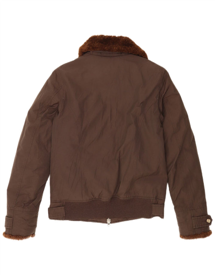 Женская стеганая куртка Woolrich UK 16, большой размер, коричневый хлопок