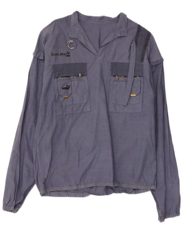 Женская рубашка-пуловер PUMA UK 18 XL, синяя