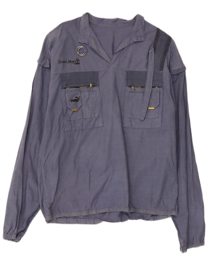 Женская рубашка-пуловер PUMA UK 18 XL, синяя