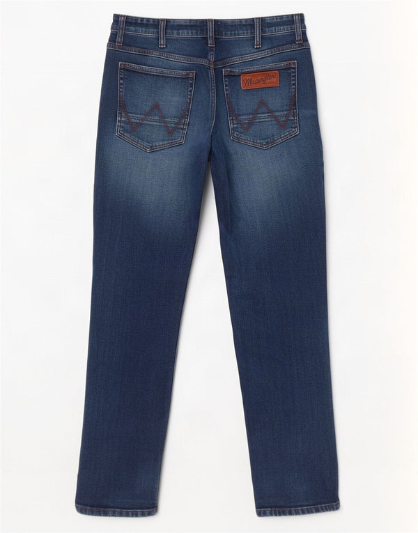 Мужские прямые джинсы Wrangler Greensboro W36 L30, синий хлопок