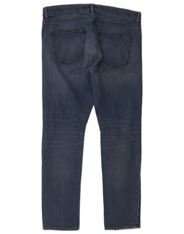 Мужские потертые узкие джинсы Trussardi W34 L31 синие