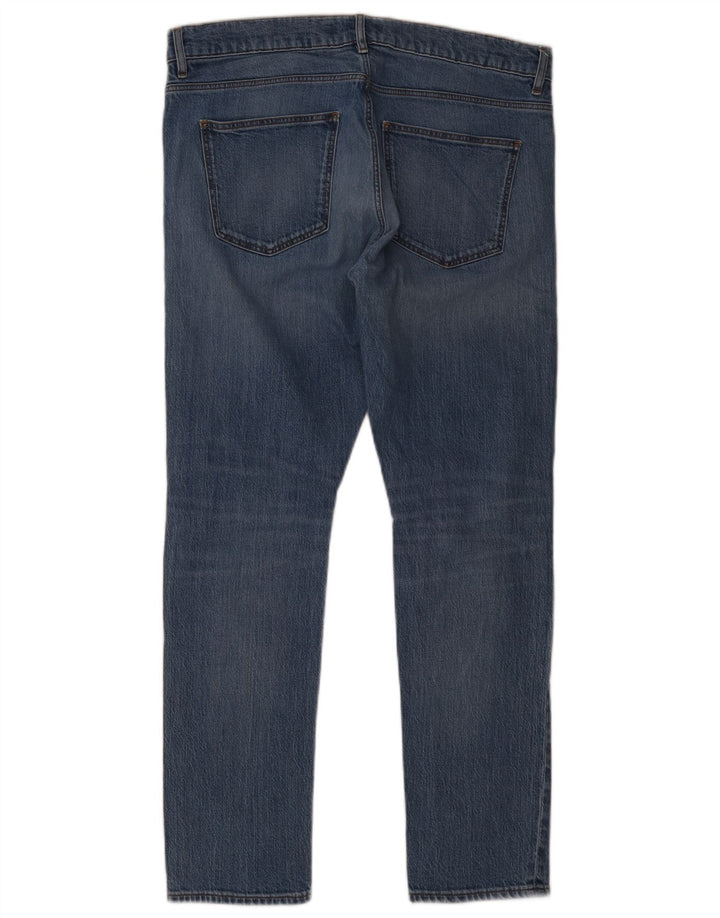 Мужские потертые узкие джинсы Trussardi W34 L31 синие