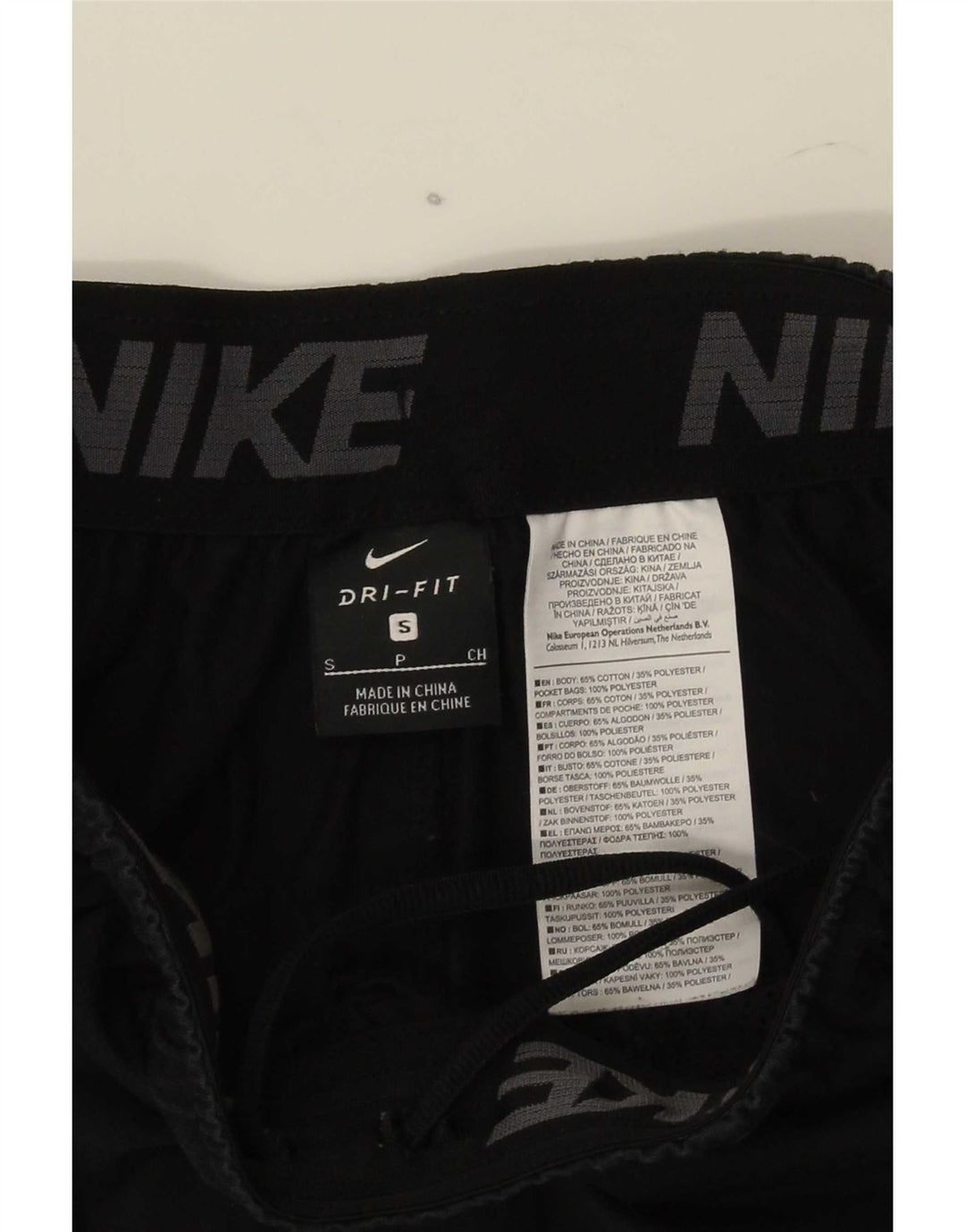Мужские спортивные шорты Nike Dri Fit, маленькие черные, хлопковые