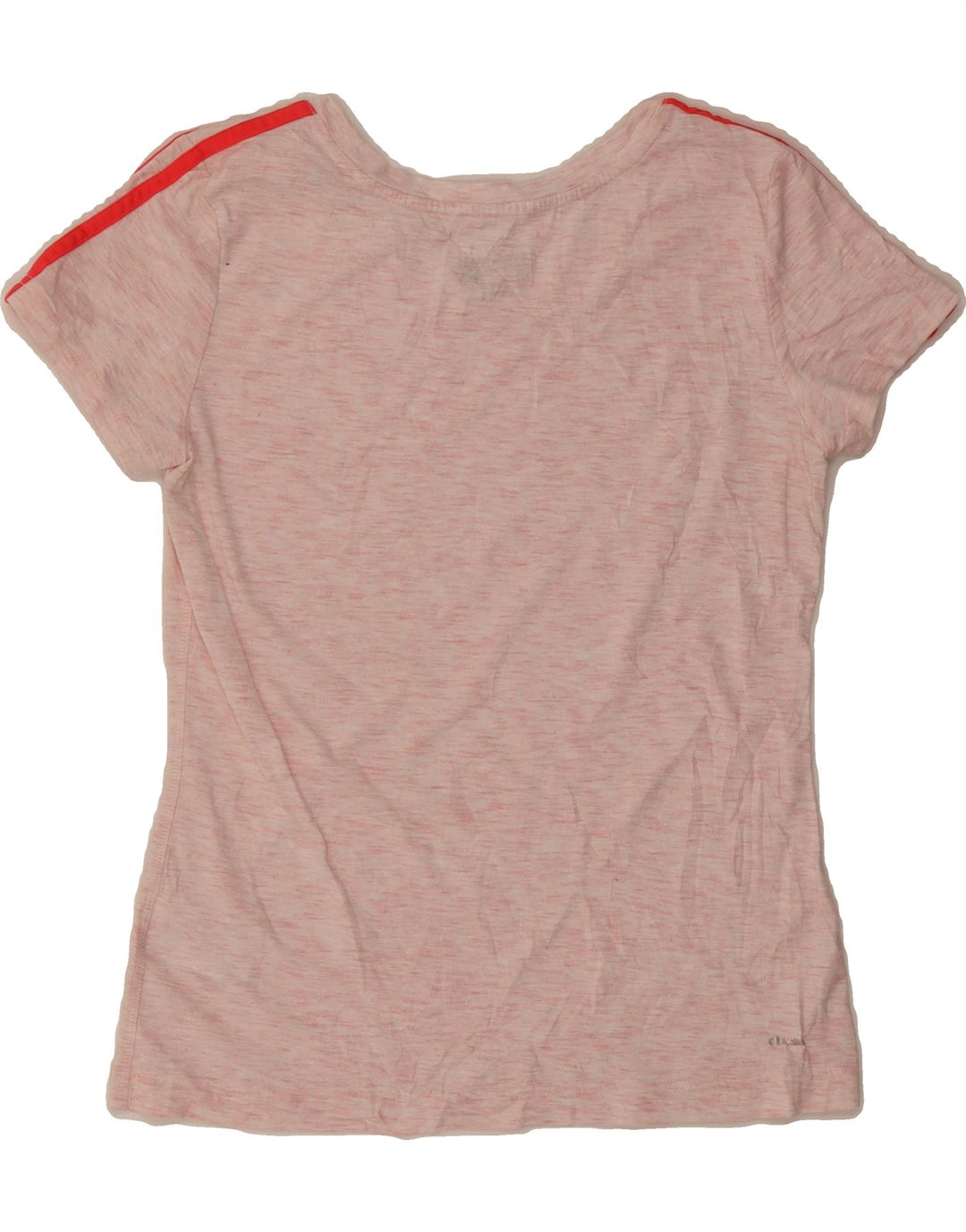 ADIDAS Womens T-Shirt Top UK 10 Small Pink Flecked Polyester Vintage Adidas and Second-Hand Adidas from Messina Hembry 