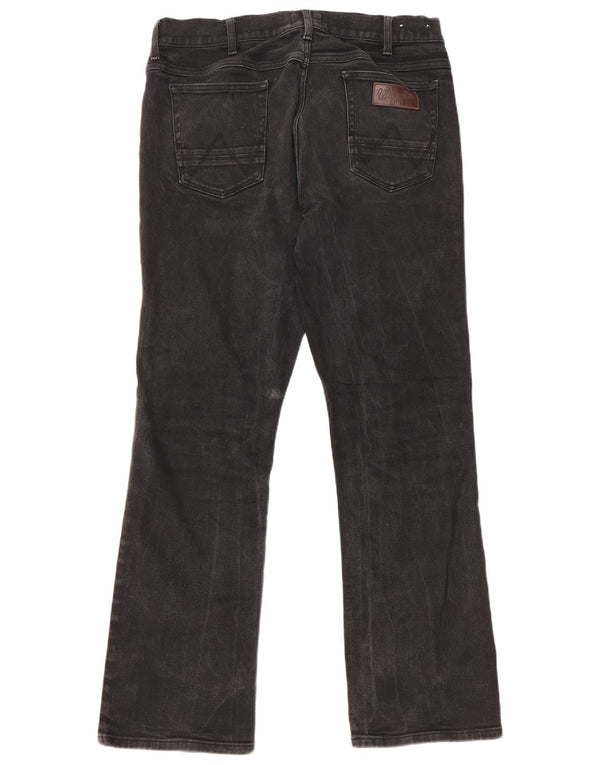 Мужские джинсы Wrangler Bootcut W36 L32, черный хлопок