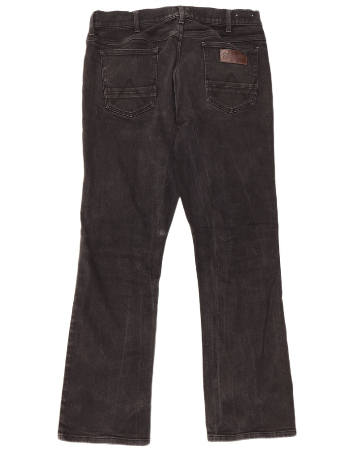 Мужские джинсы Wrangler Bootcut W36 L32, черный хлопок