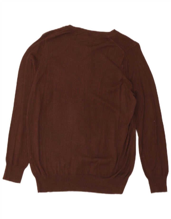 Женский кардиган Zara UK 14, средний коричневый цвет