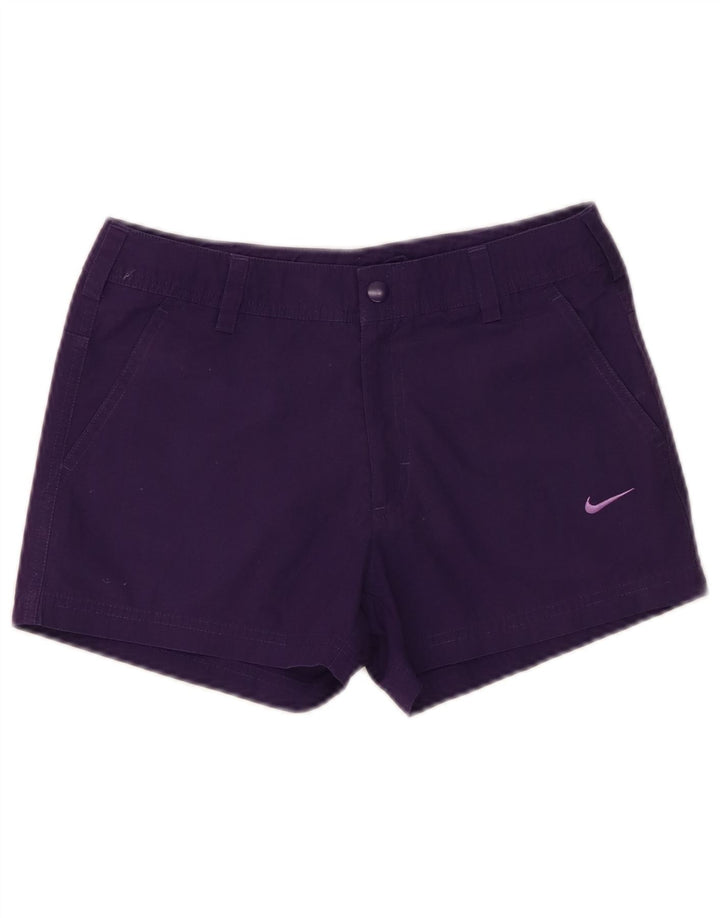 Шорты-чиносы Nike для девочек 10–11 лет, средние W26, фиолетовые, полиэстер