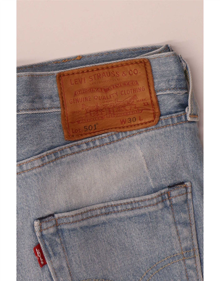Мужские джинсовые шорты Levi's 501 W30 средние синие