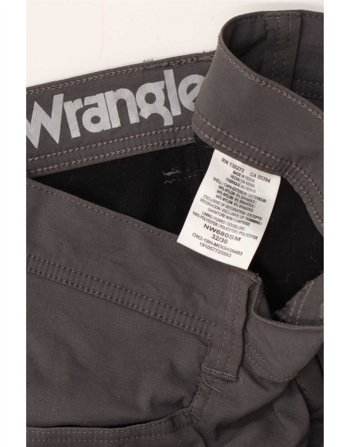Мужские прямые брюки карго Wrangler W32 L30, серый нейлон