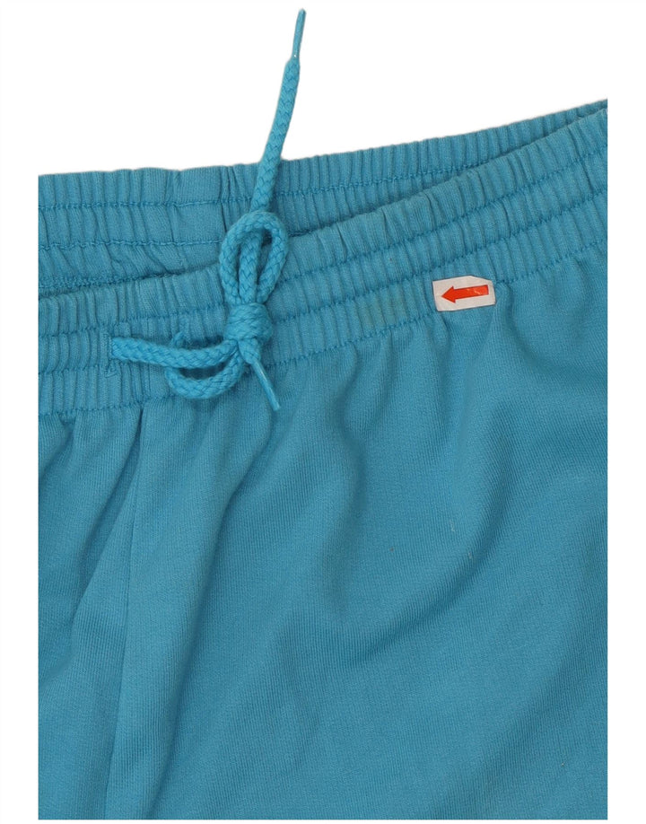 ВИНТАЖНЫЙ женский спортивный костюм UK 14/16, большой синий цветочный полиэстер