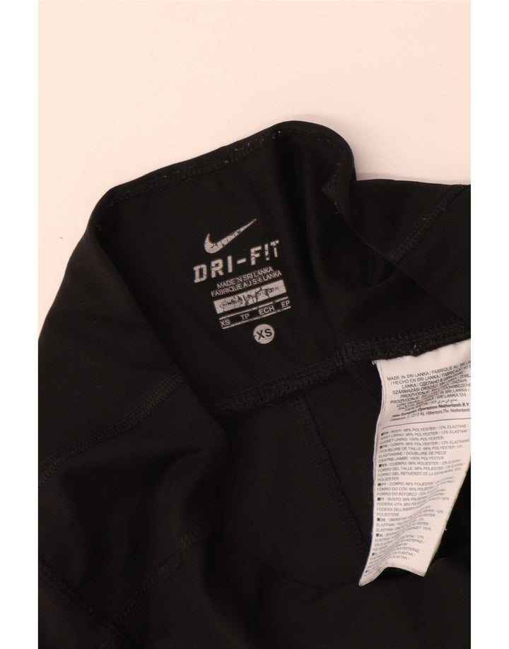 Женские леггинсы Nike Dri Fit UK 6 XS, черный полиэстер