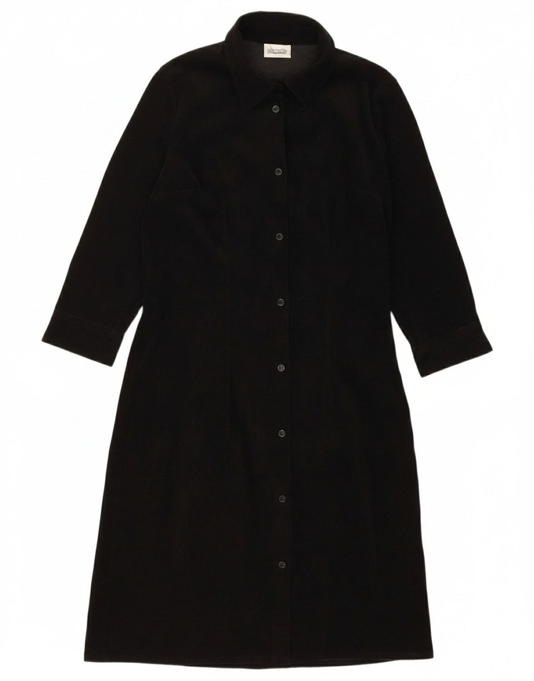 PIMKIE Womens 3/4 Sleeve Shirt Dress EU 40 Medium Black Polyester