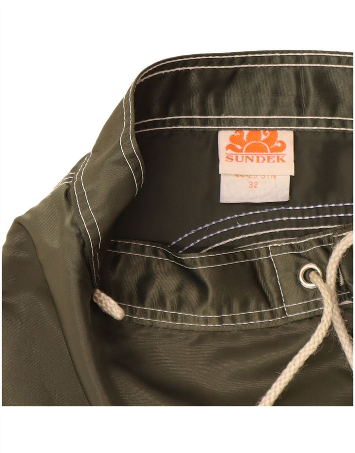 Мужские шорты для плавания Sundek, нейлон цвета хаки, средний размер