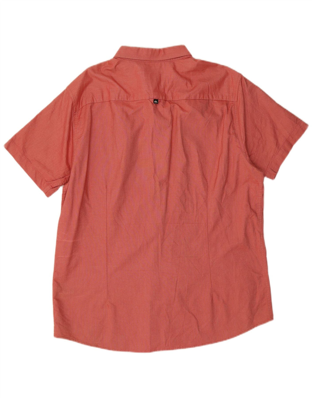 Quiksilver Мужская рубашка с коротким рукавом, большой красный хлопок