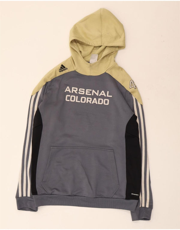 Женский джемпер с капюшоном ADIDAS Arsenal Colorado UK 16/18, большой серый