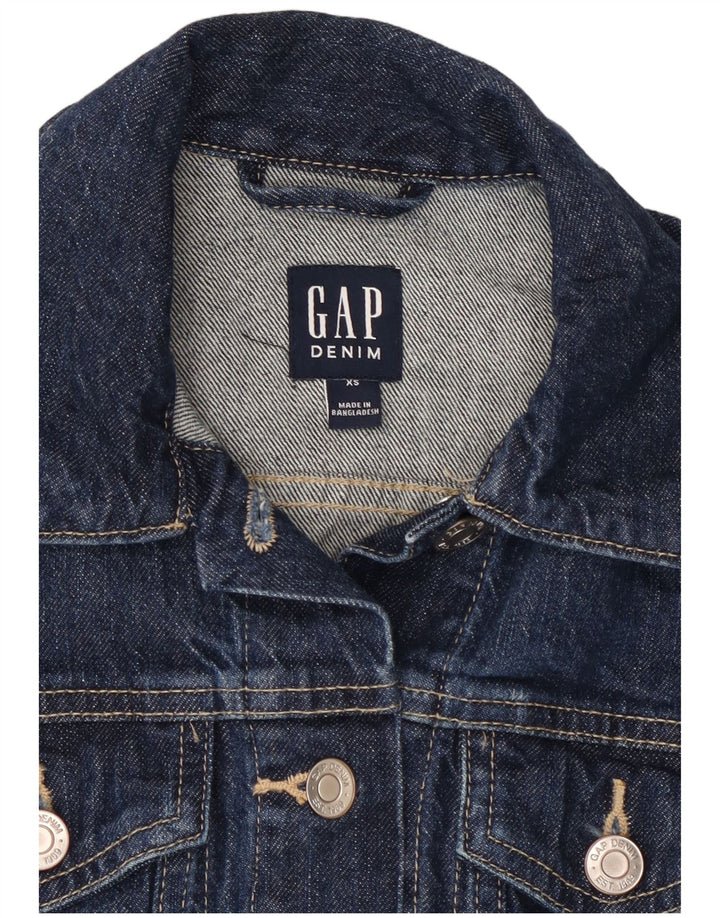 Женская джинсовая куртка GAP UK 6 XS темно-синяя, хлопок