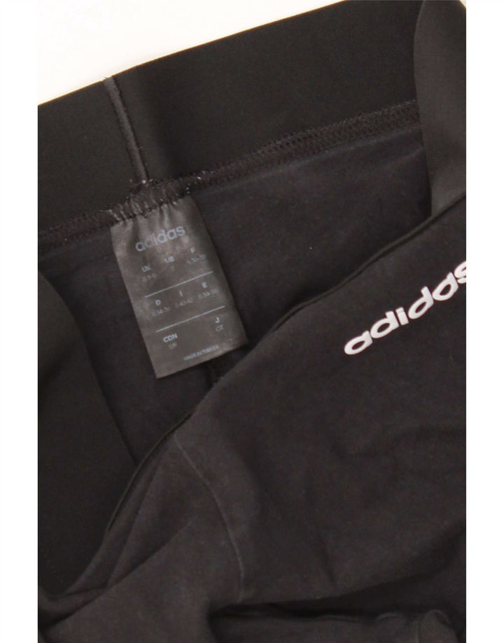 Женские леггинсы Adidas UK 8/10, маленькие, черные