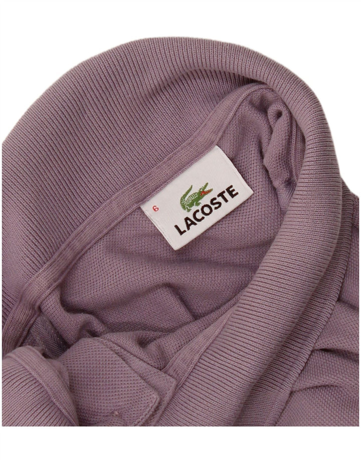 Мужская рубашка-поло Lacoste, размер 6 XL, фиолетовая