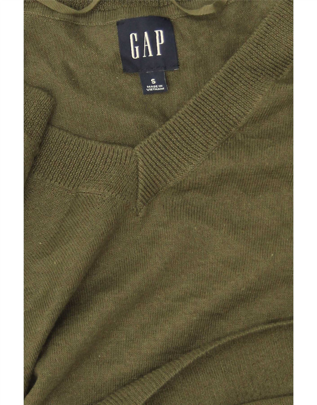 Женский свободный джемпер с v-образным вырезом Gap UK 10, маленький зеленый