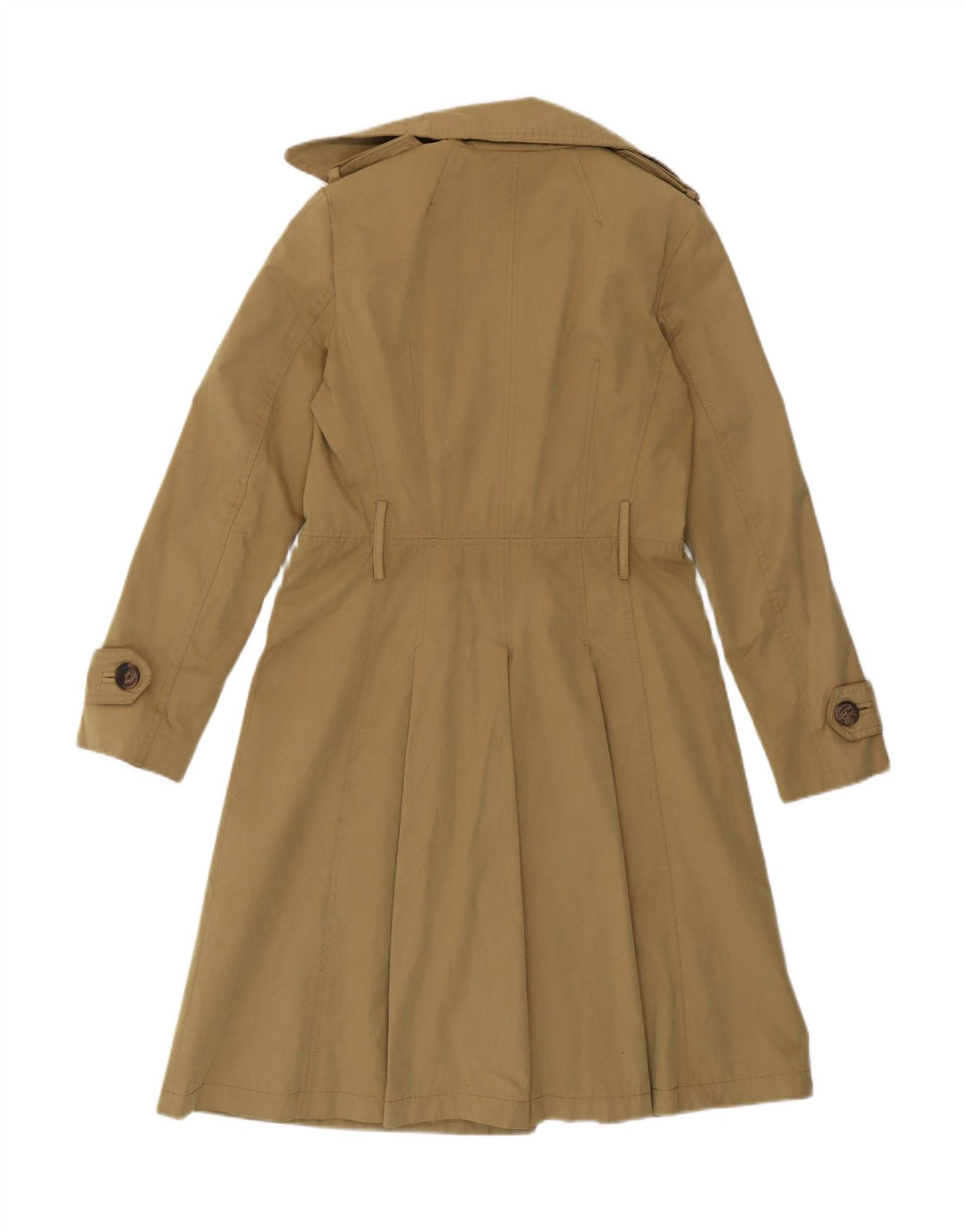 Женский тренч Zara UK 14, средний бежевый, хлопок