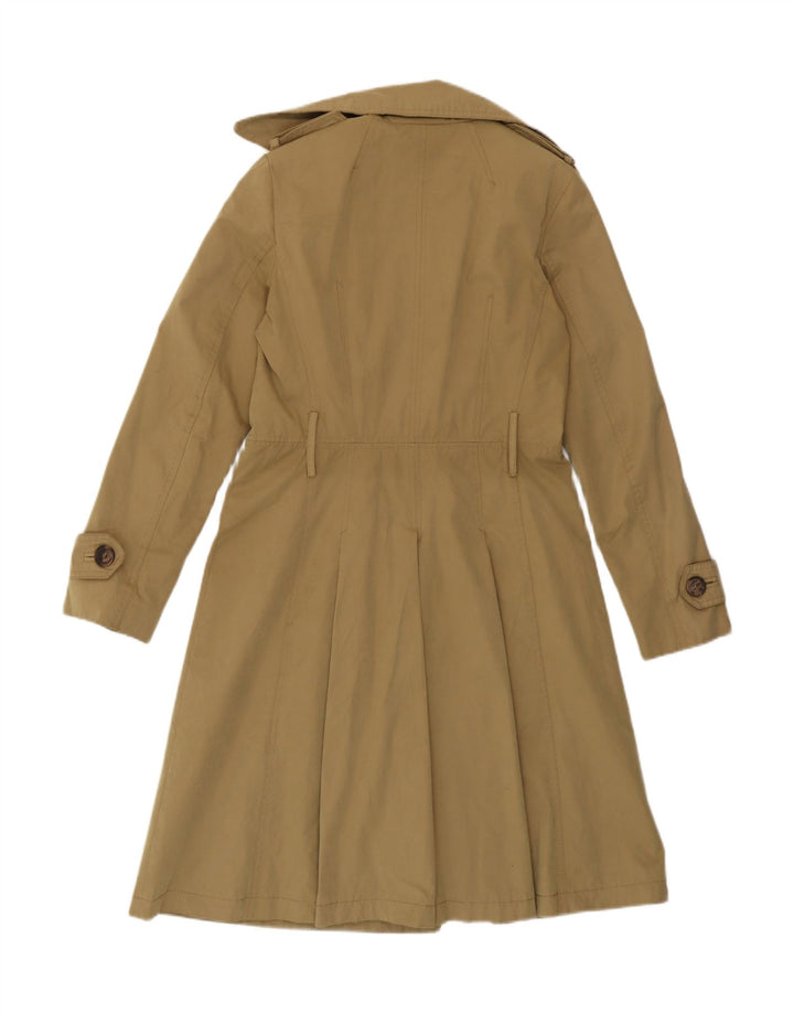 Женский тренч Zara UK 14, средний бежевый, хлопок