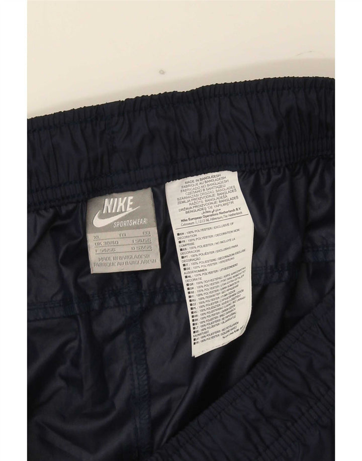 Мужские спортивные шорты Nike XL темно-синие из полиэстера