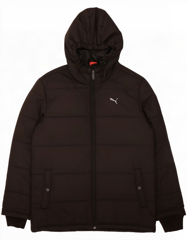 Мужская стеганая куртка с капюшоном Puma UK 38 Medium Black