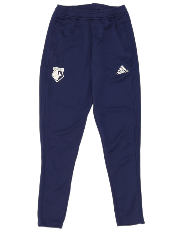 Adidas Mens Уотфорд ФК. Спортивные брюки, маленькие, темно-синие, полиэстер