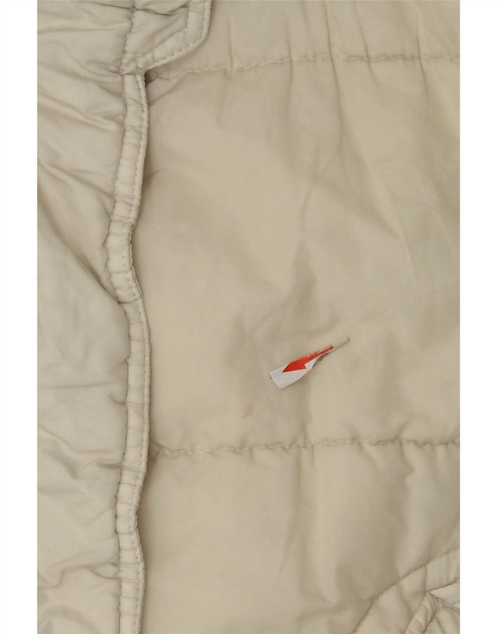 Gas Женская утепленная куртка с капюшоном IT 44 Medium Off White Полиамид