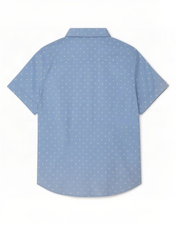 Gant Womens Short Sleeve Shirt UK 16 Large Blue Spotted