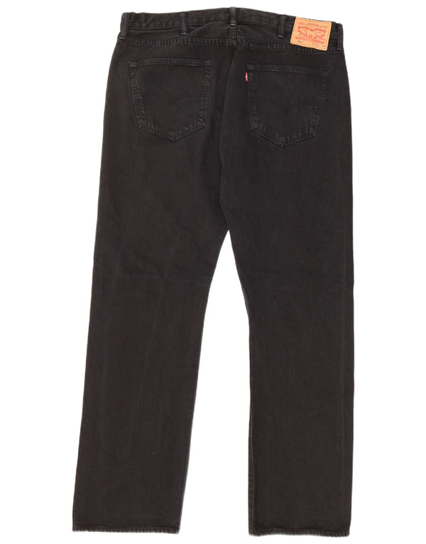 Мужские прямые джинсы Levi's 501 W38 L34, черный хлопок