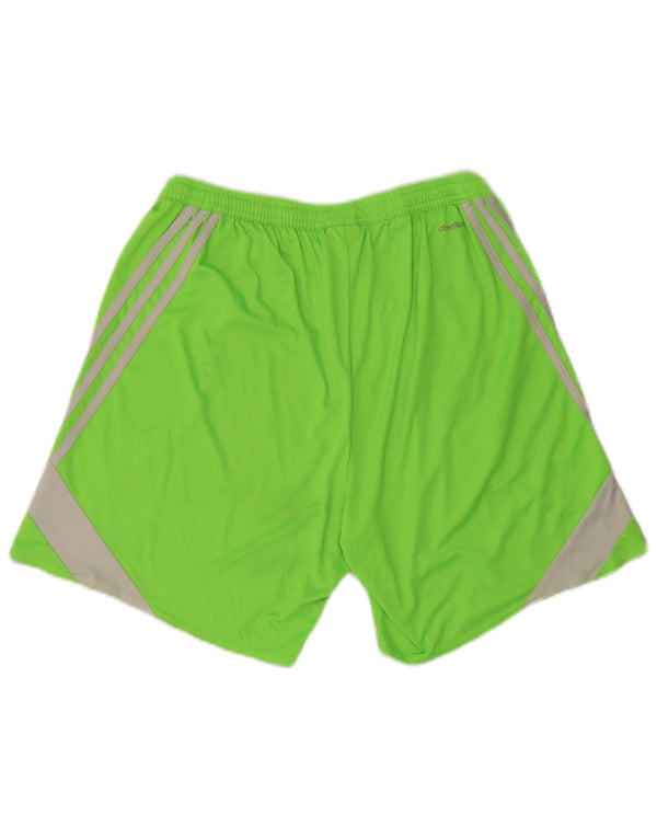 Мужские спортивные шорты Adidas Regular Fit, большие W27 L7, зеленые, спортивные с цветными блоками