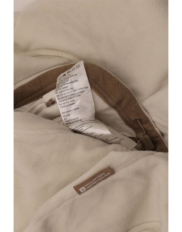 Женская флисовая куртка Mountain Warehouse UK 14, средний цвет, белый полиэстер