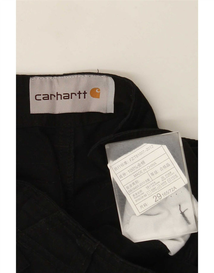 Carhartt Мужские прямые брюки карго W29 L28 черные
