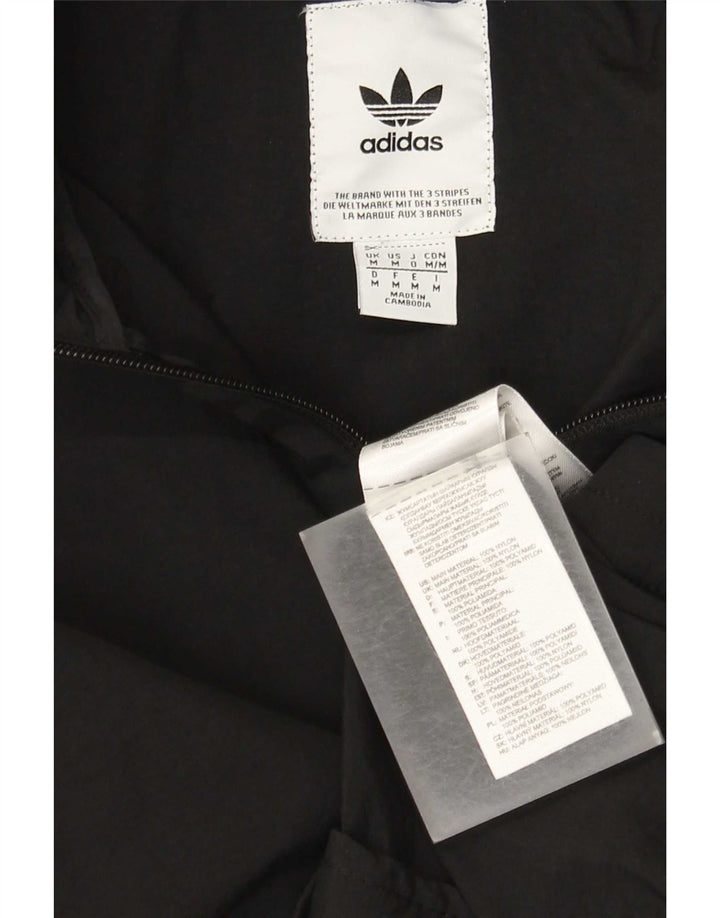 Мужской спортивный костюм Adidas с капюшоном, верхняя куртка, средний черный нейлон