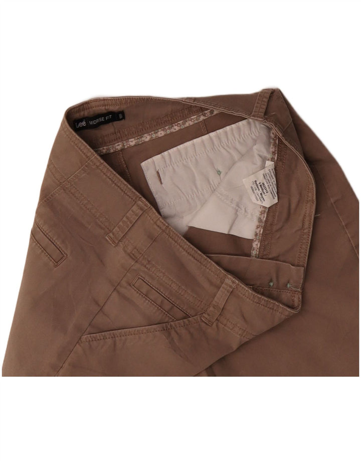 LEE Женские повседневные шорты со средней посадкой США 6 Средний W32 Бежевый хлопок