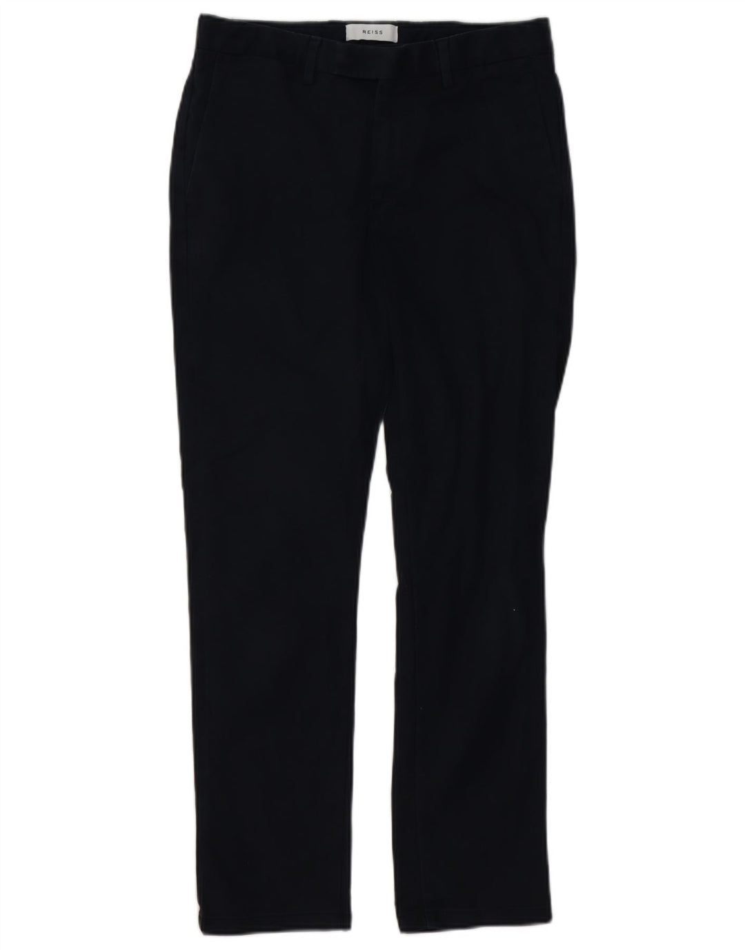 REISS Мужские прямые брюки-чиносы W30 L28 Темно-синие, хлопок