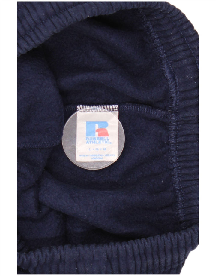 Мужские спортивные брюки RUSSELL ATHLETIC, брюки-джоггеры, большие темно-синие, хлопок