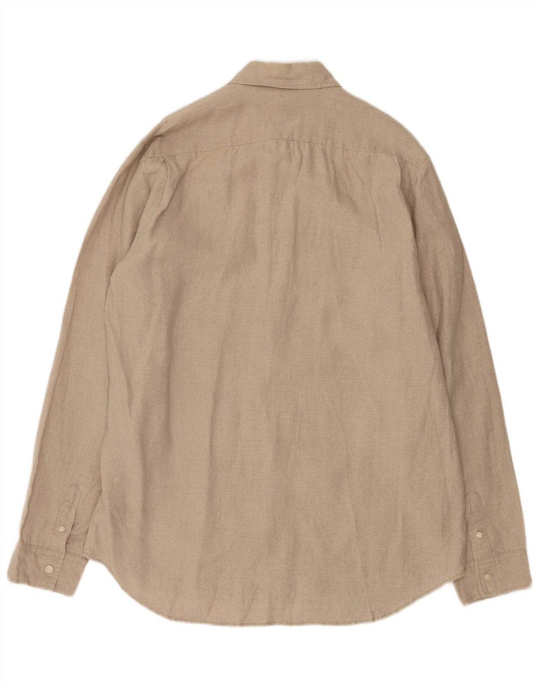 Мужская рубашка Calvin Klein Jeans 2XL бежевая льняная