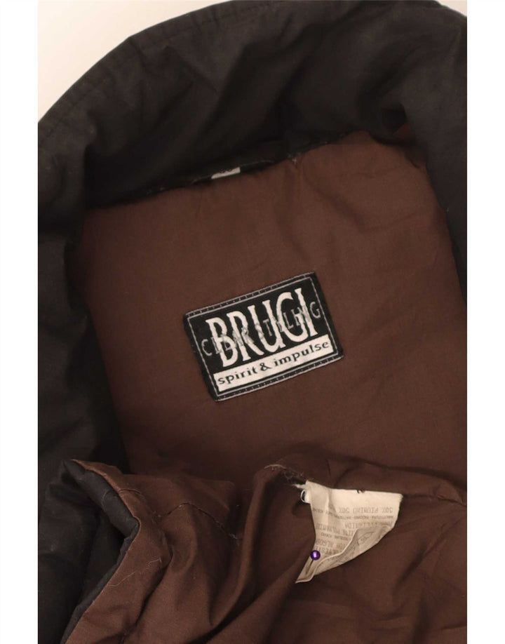Женское стеганое пальто Brugi IT 46, большой черный полиэстер